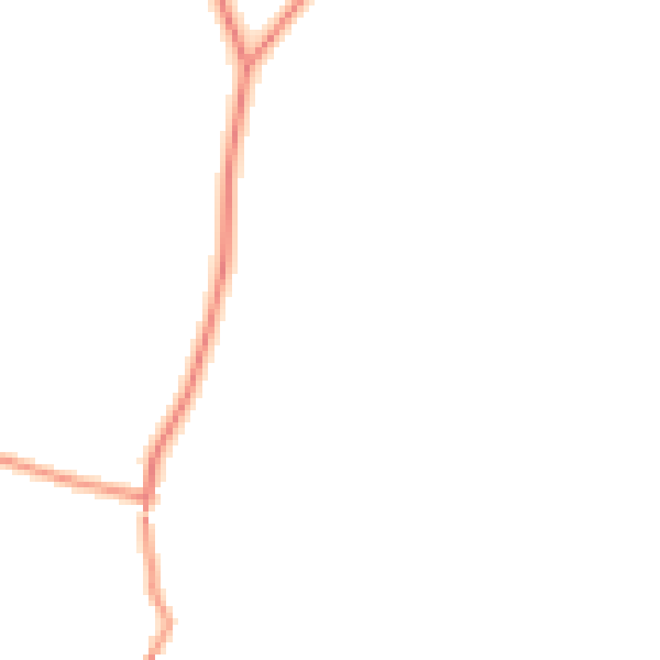 Daytime road noise heatmap for CV13 0BS