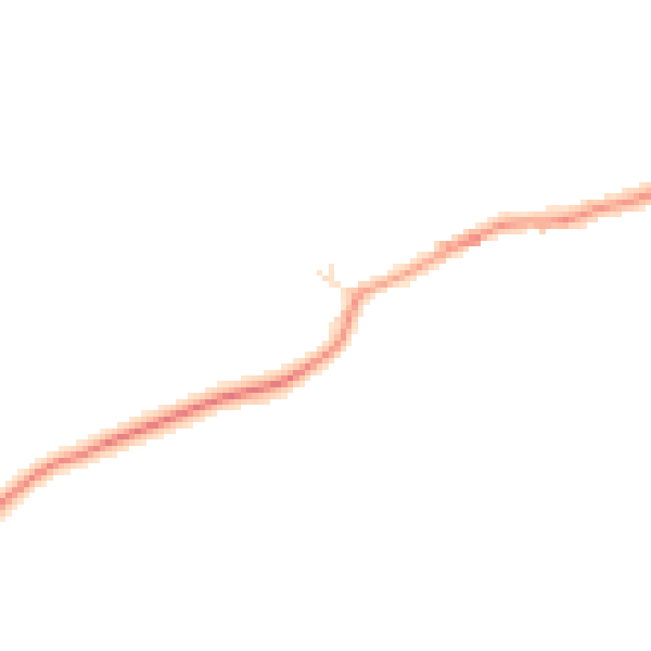 Daytime road noise heatmap for CV13 0BU