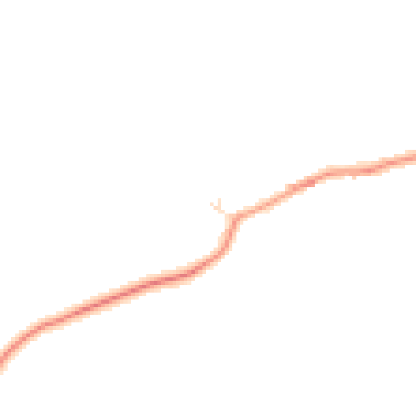 Daytime road noise heatmap for CV13 0BY