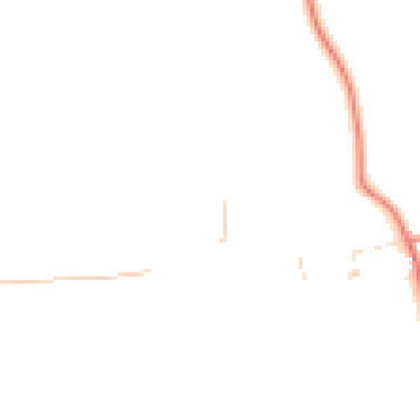 Daytime road noise heatmap for CV13 0DG