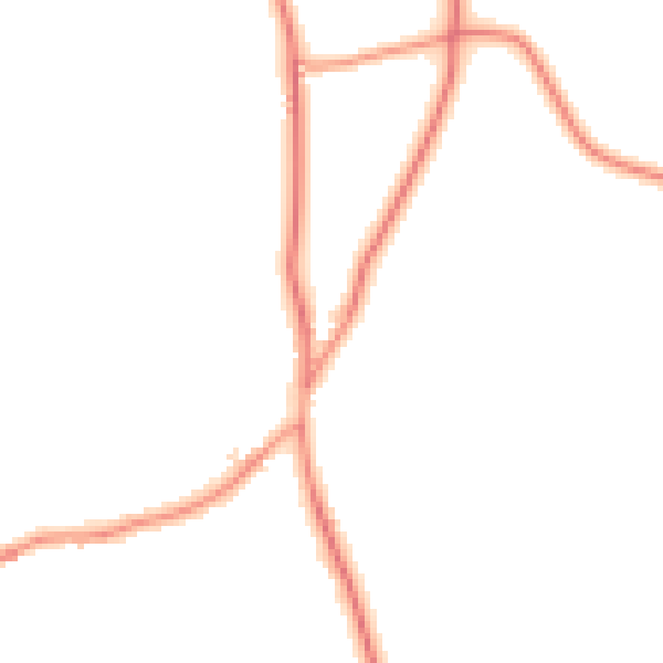 Daytime road noise heatmap for CV13 0DH