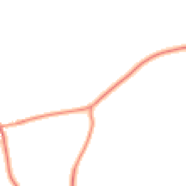 Daytime road noise heatmap for CV13 0DQ