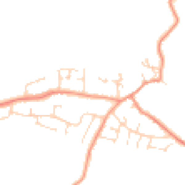 Daytime road noise heatmap for CV13 0EP