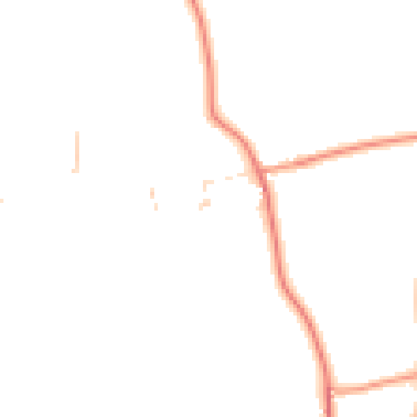 Daytime road noise heatmap for CV13 0FA