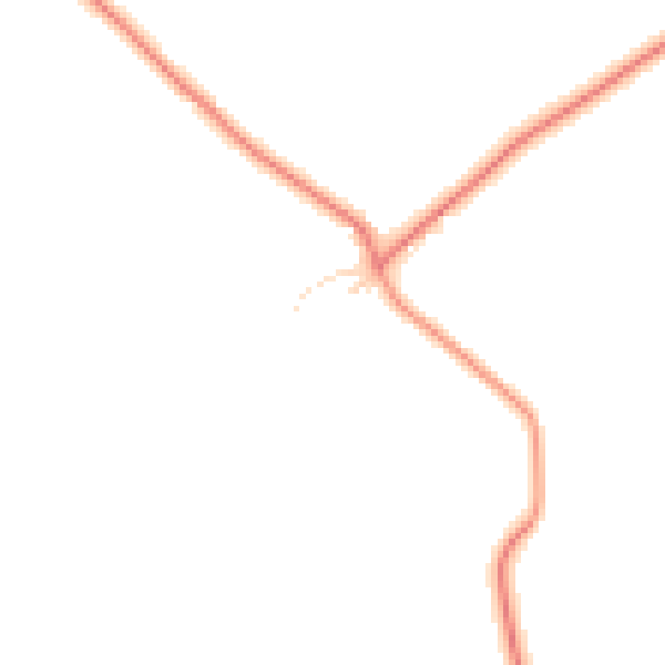 Daytime road noise heatmap for CV13 0QS