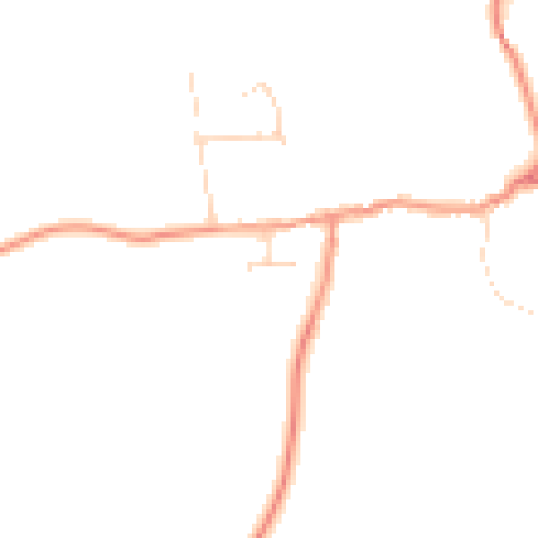 Daytime road noise heatmap for CV13 6AF