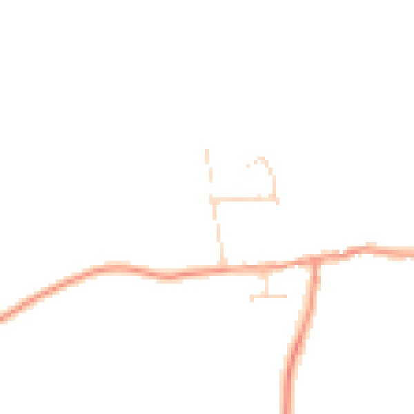 Daytime road noise heatmap for CV13 6AG