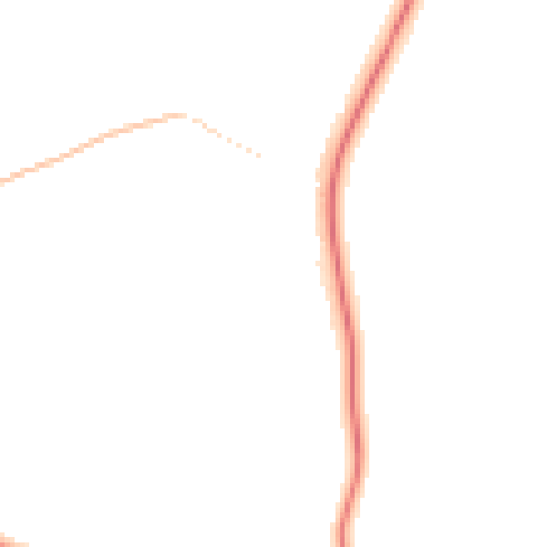 Night-time road noise heatmap for CV13 6BG