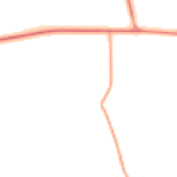 Daytime road noise heatmap for CV13 6DN
