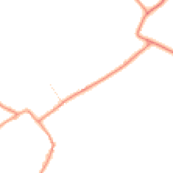 Daytime road noise heatmap for CV13 6DW