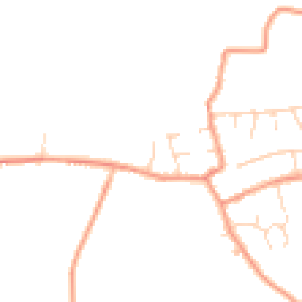 Daytime road noise heatmap for CV13 6EW