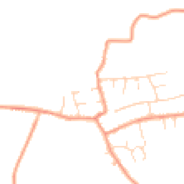 Daytime road noise heatmap for CV13 6HA