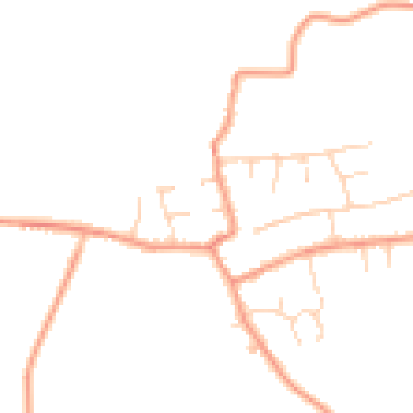 Daytime road noise heatmap for CV13 6HD
