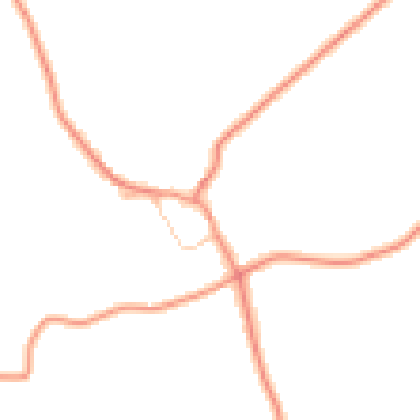Daytime road noise heatmap for CV13 6HX