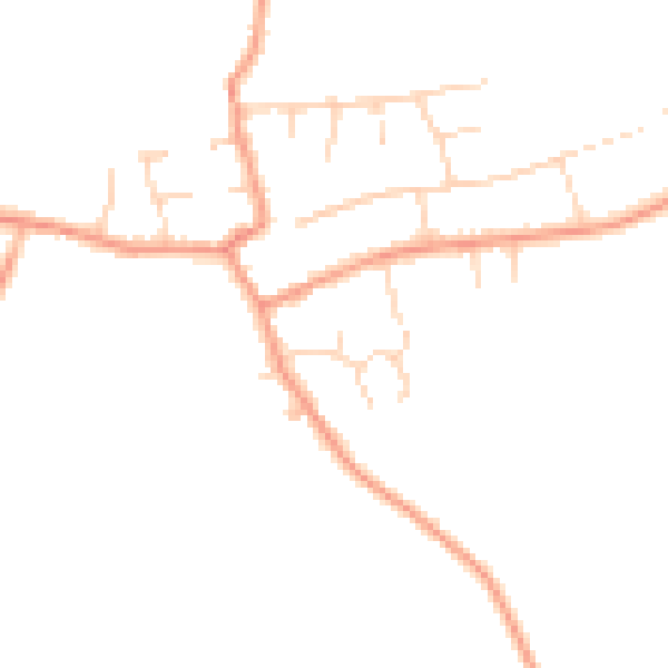 Daytime road noise heatmap for CV13 6JE