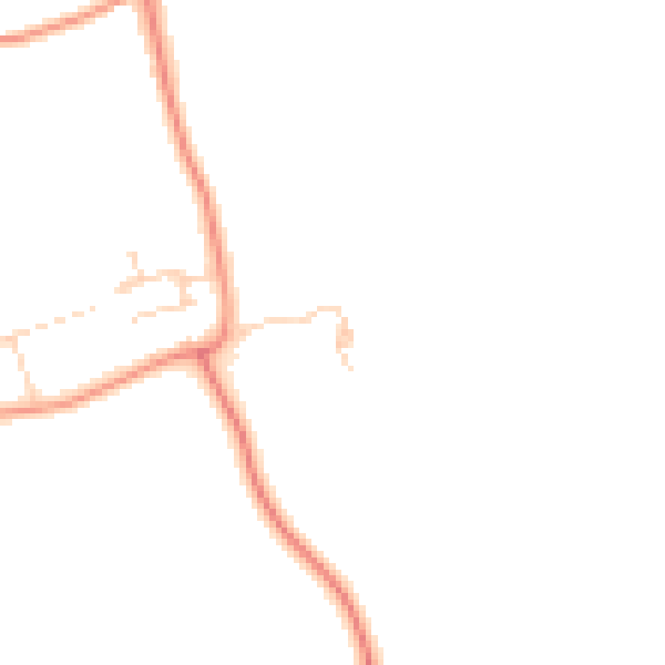 Daytime road noise heatmap for CV13 6JF