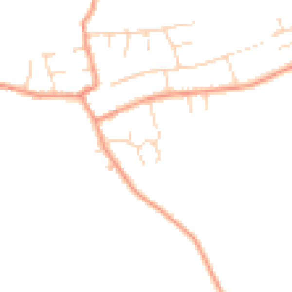 Daytime road noise heatmap for CV13 6JG