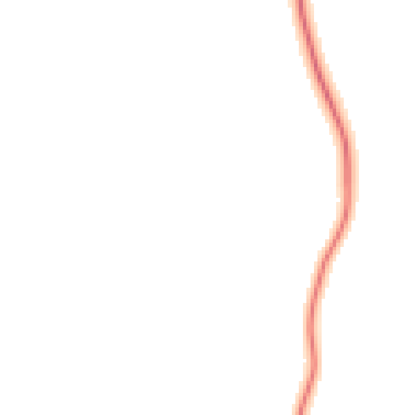Night-time road noise heatmap for CV13 6JU