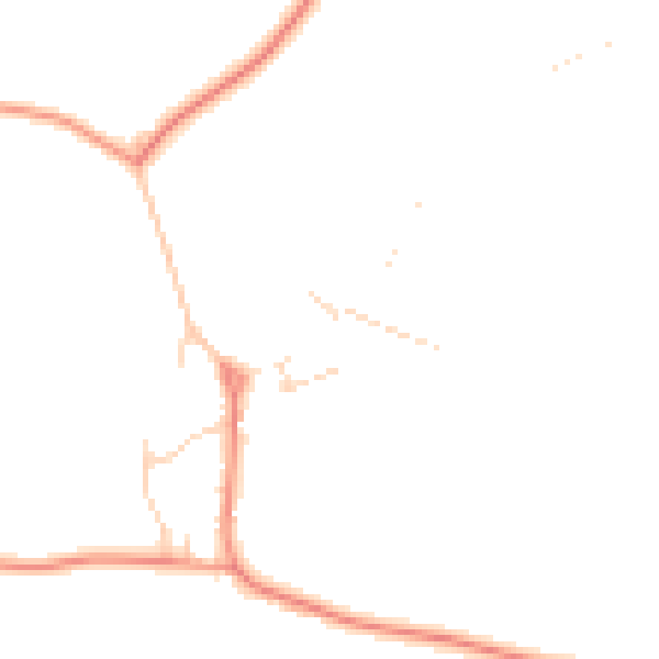 Daytime road noise heatmap for CV13 6NB