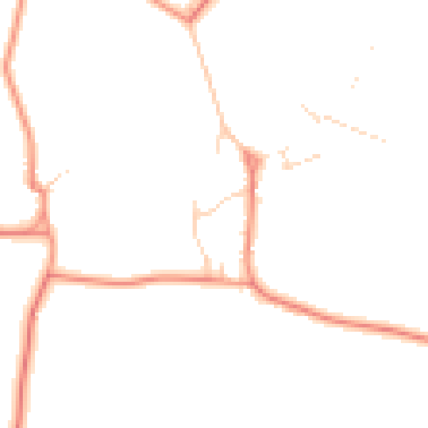 Daytime road noise heatmap for CV13 6NF