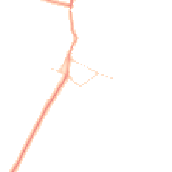 Daytime road noise heatmap for CV13 6NN