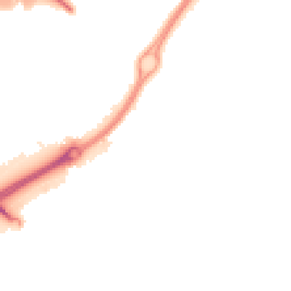 Night-time road noise heatmap for CV21 1AF