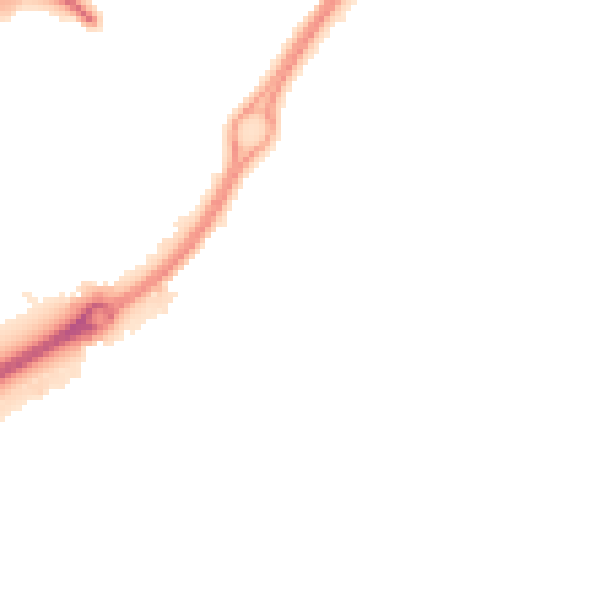 Night-time road noise heatmap for CV21 1AG