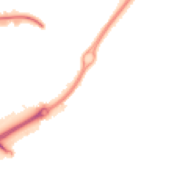 Night-time road noise heatmap for CV21 1AN