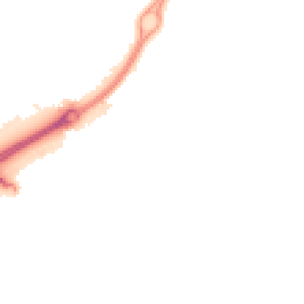 Night-time road noise heatmap for CV21 1AQ