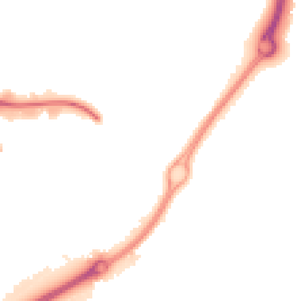 Night-time road noise heatmap for CV21 1AS