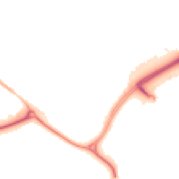 Night-time road noise heatmap for CV21 1DF