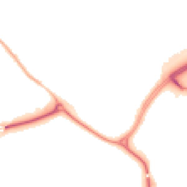 Night-time road noise heatmap for CV21 1DG
