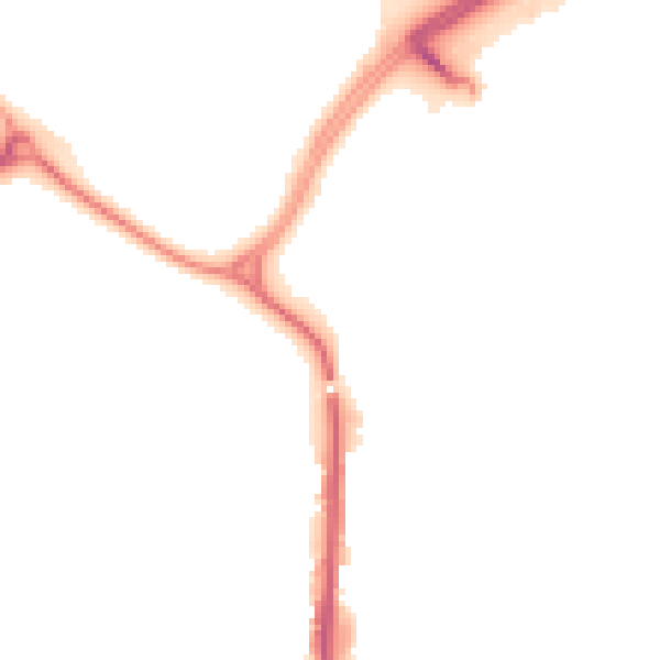 Night-time road noise heatmap for CV21 1DH