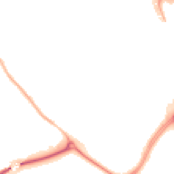 Night-time road noise heatmap for CV21 1DL
