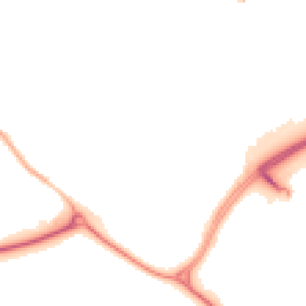 Night-time road noise heatmap for CV21 1DN