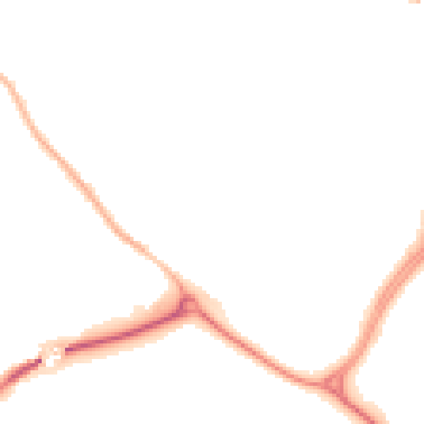 Night-time road noise heatmap for CV21 1DP