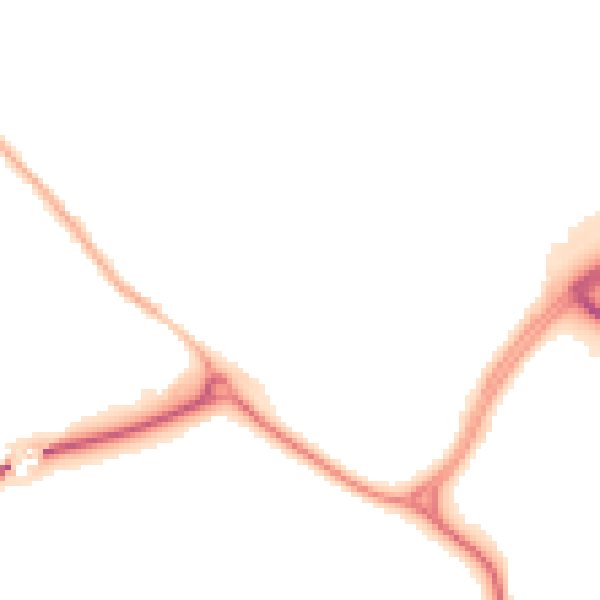 Night-time road noise heatmap for CV21 1DQ