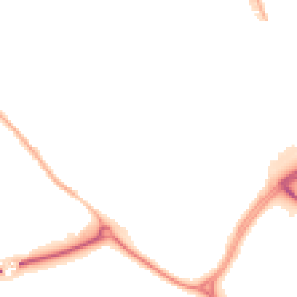 Night-time road noise heatmap for CV21 1DT
