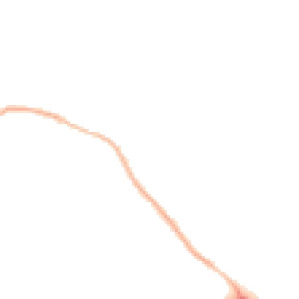 Night-time road noise heatmap for CV21 1EB