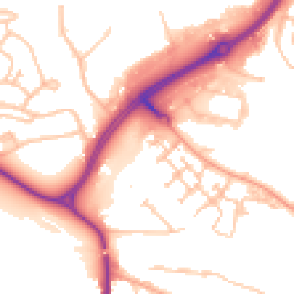 Daytime road noise heatmap for CV21 1FP