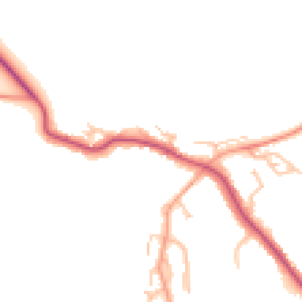 Daytime road noise heatmap for CV21 1HH