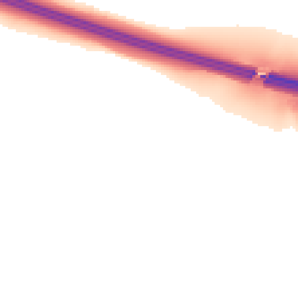 Night-time road noise heatmap for CV21 1HT