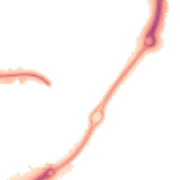 Night-time road noise heatmap for CV21 1HY