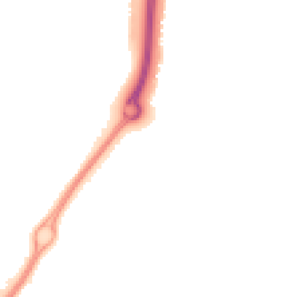 Night-time road noise heatmap for CV21 1NH