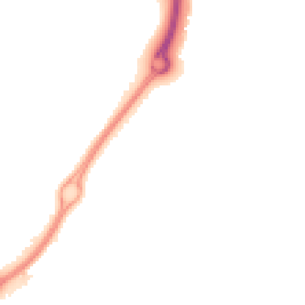 Night-time road noise heatmap for CV21 1NL