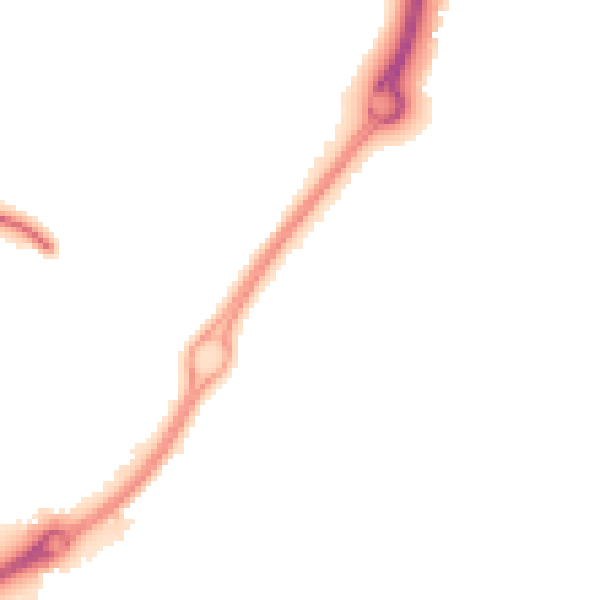 Night-time road noise heatmap for CV21 1NP
