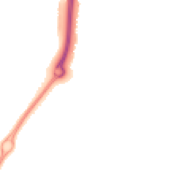 Night-time road noise heatmap for CV21 1PN