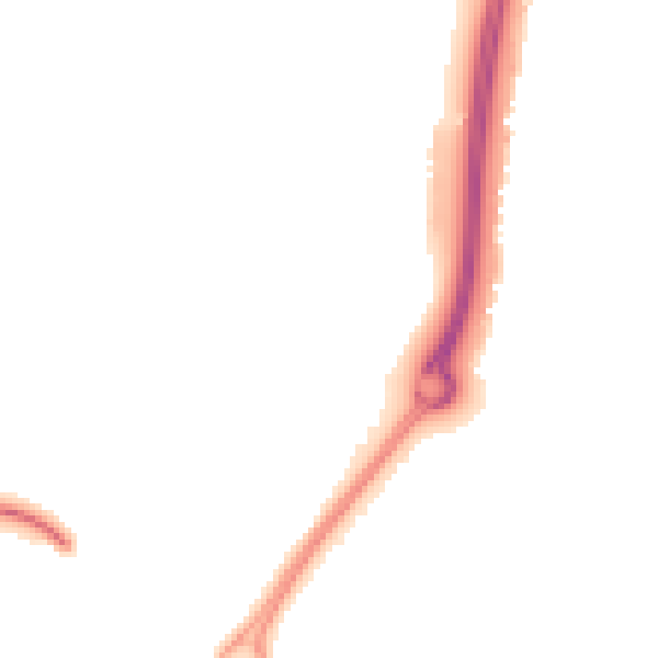 Night-time road noise heatmap for CV21 1PW