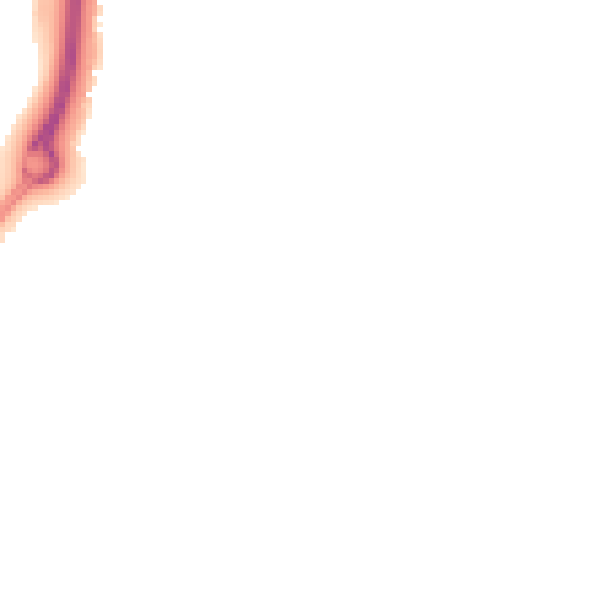 Night-time road noise heatmap for CV21 1QA
