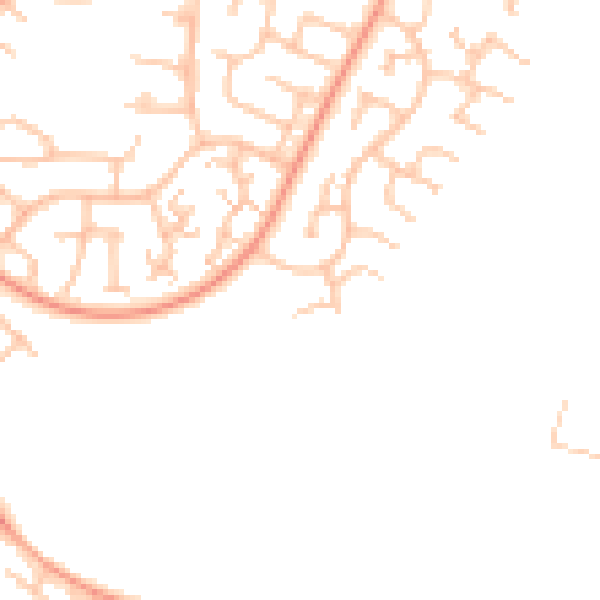 Daytime road noise heatmap for CV21 1RR